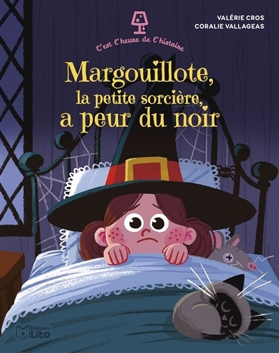 Margouillote, la petite sorcière, a peur du noir | Cros, Valérie (Auteur) | Vallageas, Coralie (Illustrateur)