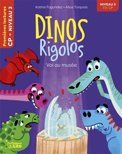Dinos rigolos - Vol au musée | Fagundez, Kathie (Auteur) | Turquois, Alice (Illustrateur)