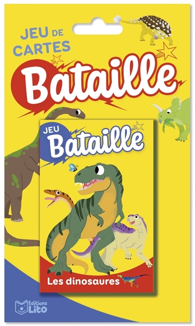 Jeu de cartes : Bataille - Les dinosaures | Enfants 5–9 ans 