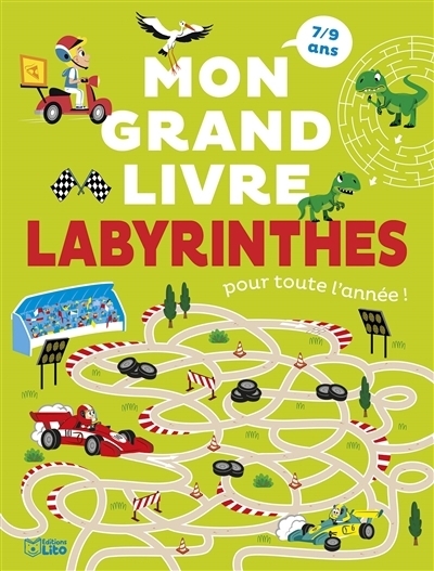 Mon grand livre de labyrinthes pour toute l'année ! 7-9 ans | Méhée, Loïc (Illustrateur) | Audouin, Laurent (Illustrateur) | Cerato, Mattia (Illustrateur)
