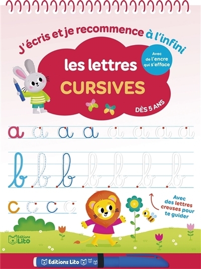 J'écris et je recommence à l'infini : Les lettres cursives  | Jacqué, Isabelle