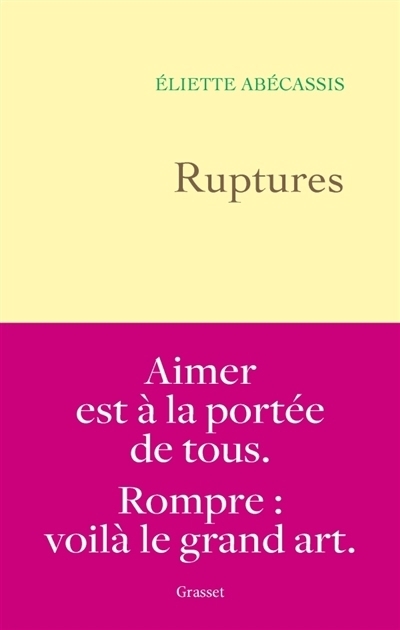 Ruptures | Abécassis, Eliette