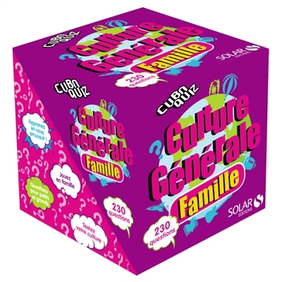 Cuboquiz culture générale famille | Jeux pour la famille 