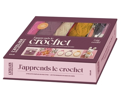 J'apprends le crochet : 4 projets simples en pas à pas, les techniques de base en vidéo | Tisane crochet 