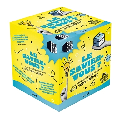 Rollcube le saviez-vous ? : Pour mettre de l'extra-ordinaire dans votre culture | Jeux d'ambiance