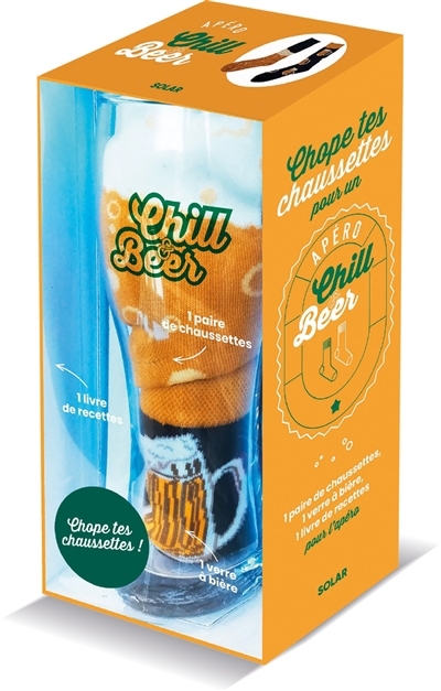 Coffret chope tes chaussettes pour un apéro chill & beer | Cadeau