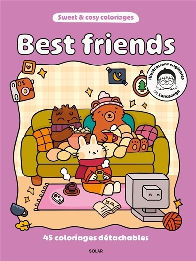 Best friends : 45 coloriages détachables | Lanasonge