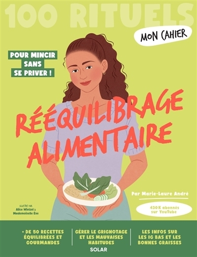 Mon cahier rééquilibrage alimentaire | André, Marie-Laure (Auteur) | Wietzel, Alice (Illustrateur) | Mademoiselle Eve (Illustrateur)