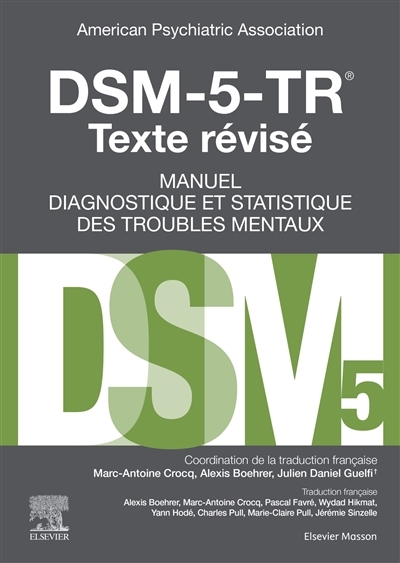 DSM-5, manuel diagnostique et statistique des troubles mentaux | 