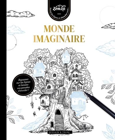 Monde imaginaire : repassez sur les lignes et laissez vos pensées s'envoler ! | 
