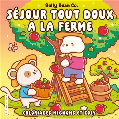 Séjour tout doux à la ferme : coloriages mignons et cosy | 