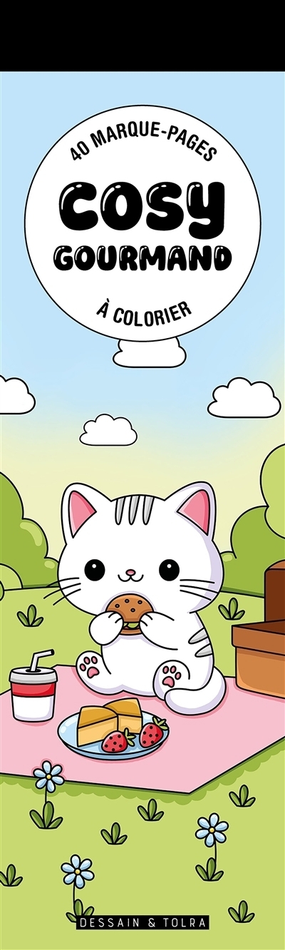 Cosy gourmand : 40 marque-pages à colorier | 