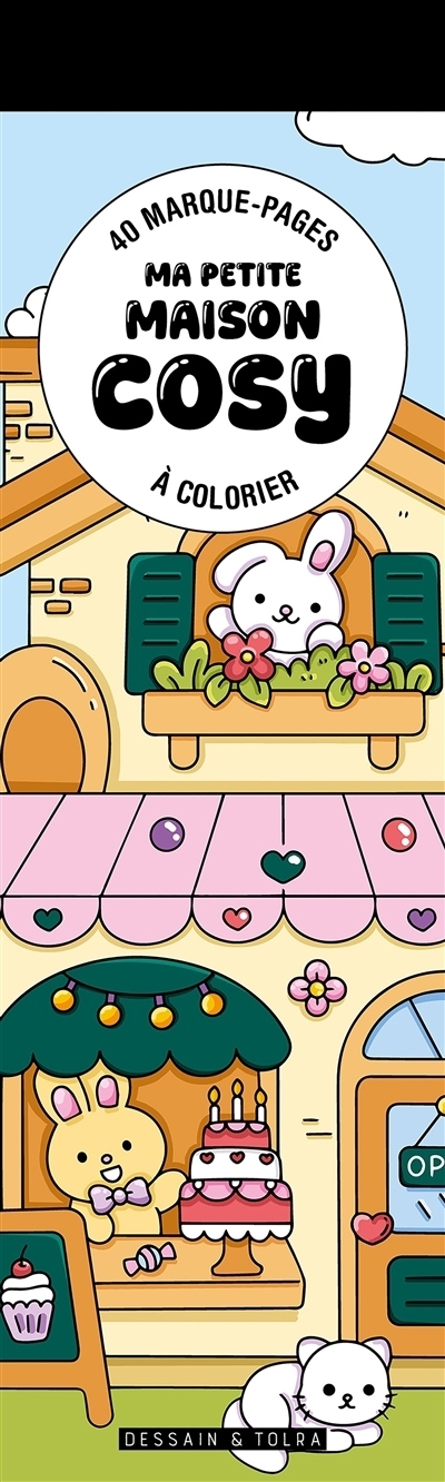 Ma petite maison cosy : 40 marque-pages à colorier | 