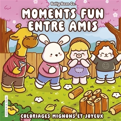 Moments fun entre amis : Coloriages mignons et joyeux | BellyBean