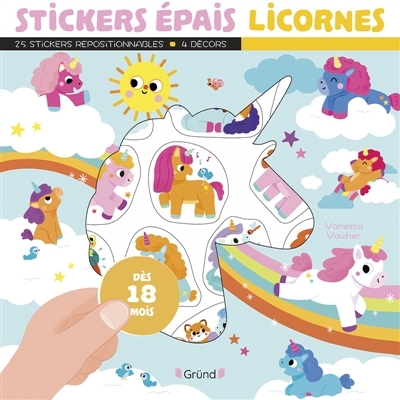 Stickers épais : Licornes | Vautier, Vanessa (Illustrateur)