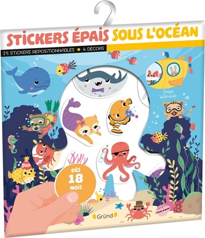 Stickers épais : Sous l'océan | Wilmink, Inga (Illustrateur)