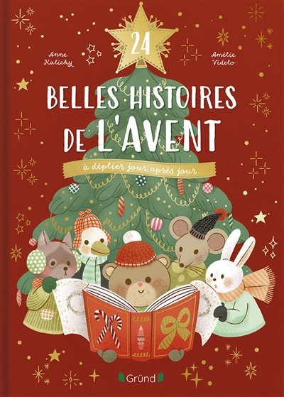 24 belles histoires de l'Avent : à déplier jour après jour | Kalicky, Anne (Auteur) | Videlo, Amélie (Illustrateur)