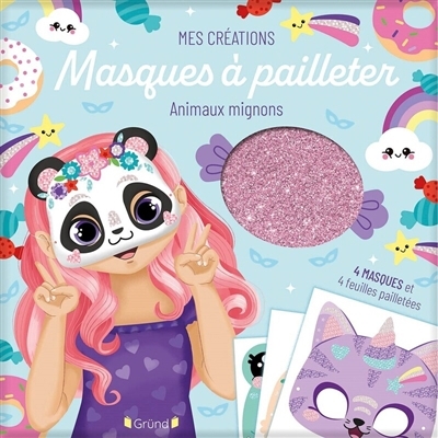 Masques à pailleter : Animaux mignons | Varone, Eugénie