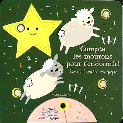 Compte les moutons pour t'endormir ! : livre-lumière magique | Ball, Ryan (Illustrateur)