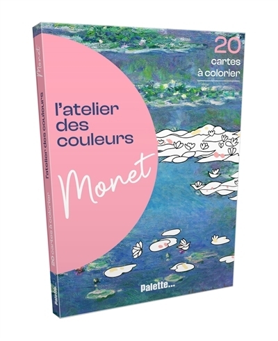 Monet : 20 cartes à colorier | 