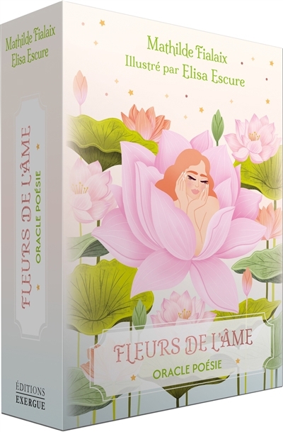 Fleurs de l'âme : oracle poésie | Fialaix, Mathilde (Auteur) | Escure, Elisa (Illustrateur)