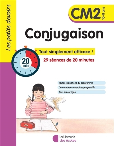 Conjugaison CM2, 10-11 ans : 29 séances de 20 minutes | Guigui, Brigitte (Auteur) | Gravier, Alice (Illustrateur)