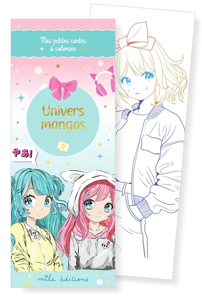 Mes petites cartes à colorier - Univers mangas | 