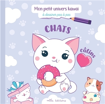 Chats câlins à dessiner pas à pas | 