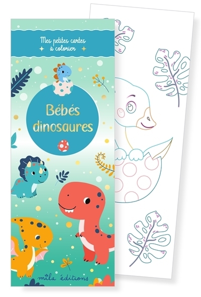Mes petites cartes à colorier : Bébés dinosaures | 