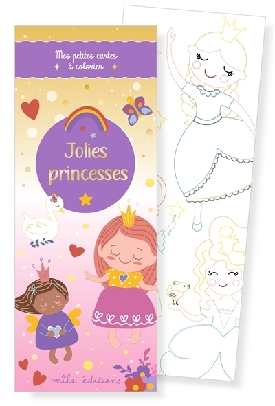 Mes petites cartes à colorier : Jolies princesses | 