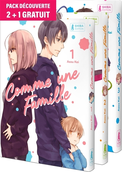 Comme une famille : pack découverte T.01 à T.03 | Asou, Kai