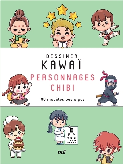 Dessiner kawaï. Personnages chibi : 80 modèles pas à pas | Pot, Véronique