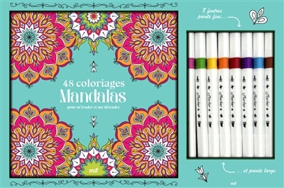 48 coloriages mandalas pour m'évader et me détendre | Collin, Justine (Illustrateur)
