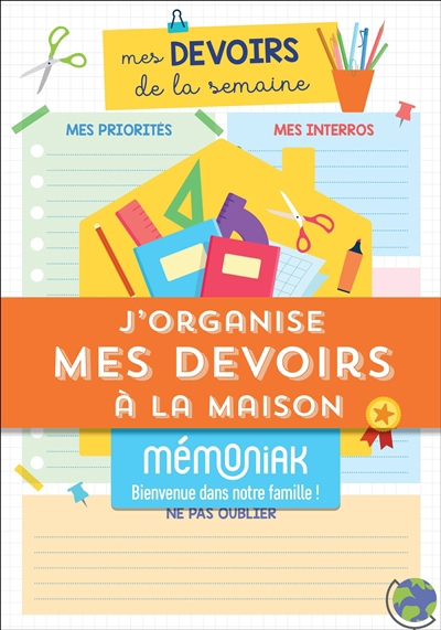 J'organise mes devoirs à la maison | Agendas et Planificateurs