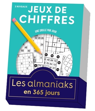 Jeux de chiffres : une grille par jour, 3 niveaux : en 365 jours | 