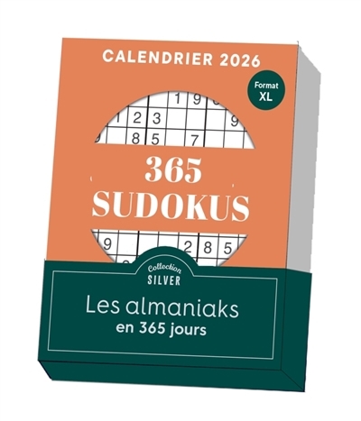 365 sudokus : calendrier 2026 | 