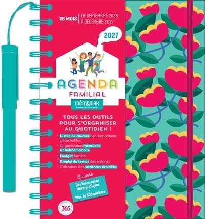 Agenda familial Mémoniak 2027 | Ed. 365