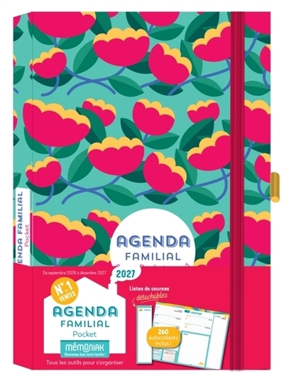 Agenda familial pocket Mémoniak 2027 | 