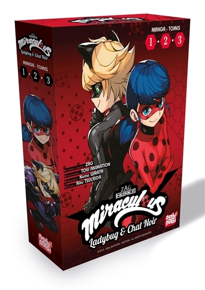 Coffret : Miraculous : Ladybug & Chat Noir T.01-T.03 | Warita, Koma (Auteur) | Tsuchida, Riku (Illustrateur)