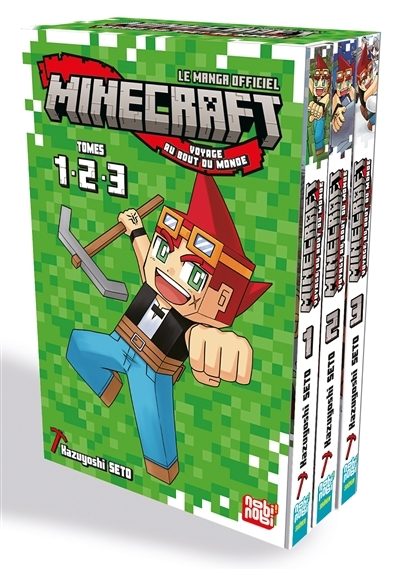 Coffret : Minecraft, le manga officiel T.01-T.03 | Seto, Kazuyoshi