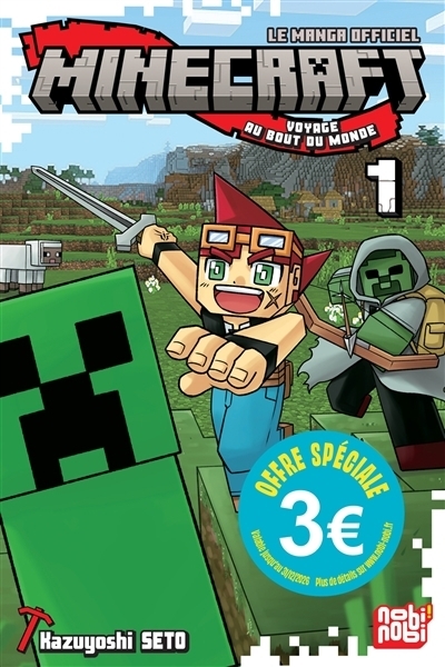 Minecraft, le manga officiel : voyage au bout du monde T.01 | Seto, Kazuyoshi