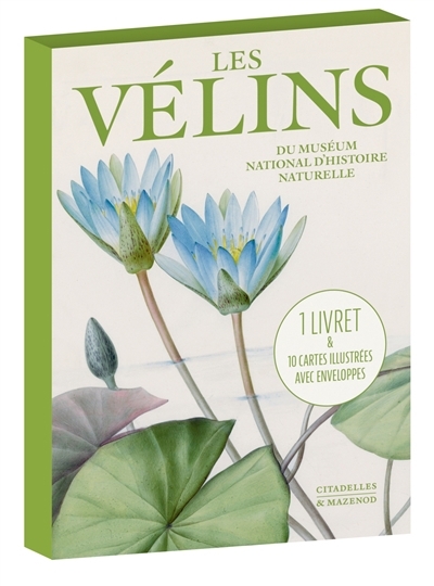 vélins du Muséum national d'histoire naturelle : 1 livret & 10 cartes illustrées avec enveloppes (Les) | Papeterie fine