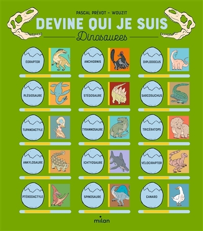 Devine qui je suis : dinosaures | Prévot, Pascal (Auteur) | Wouzit (Illustrateur)