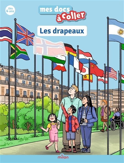 Mes docs à coller - Les drapeaux | Frattini, Stéphane (Auteur) | Lottie (Illustrateur)
