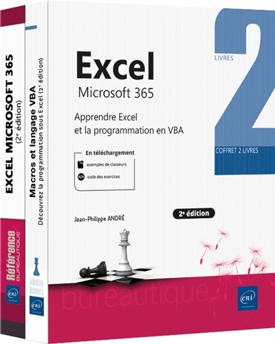 Excel Microsoft 365 : apprendre Excel et la programmation en VBA | André, Jean-Philippe (Auteur)