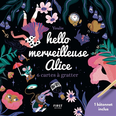 Hello Alice au pays des merveilles : cartes à gratter mini | 