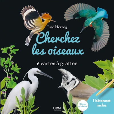 Cherchez les oiseaux : 6 cartes à gratter | Herzog, Lise