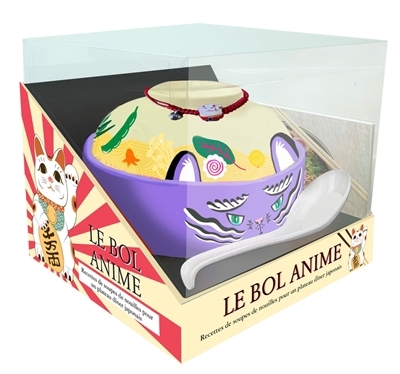 bol anime : recettes de soupes de nouilles pour un plateau dîner japonais : coffret (Le) | 