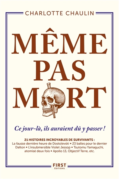 Même pas mort : ce jour-là, ils auraient dû y passer ! : 21 histoires incroyables de survivants | Chaulin, Charlotte