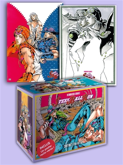 Coffret : Steel ball run : Jojo's bizarre adventure T.01- T.12 | Araki, Hirohiko (Auteur)